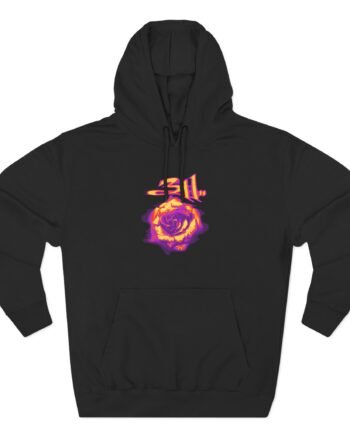 113 Full Bloom Three-Panel Fleece Hoodie
