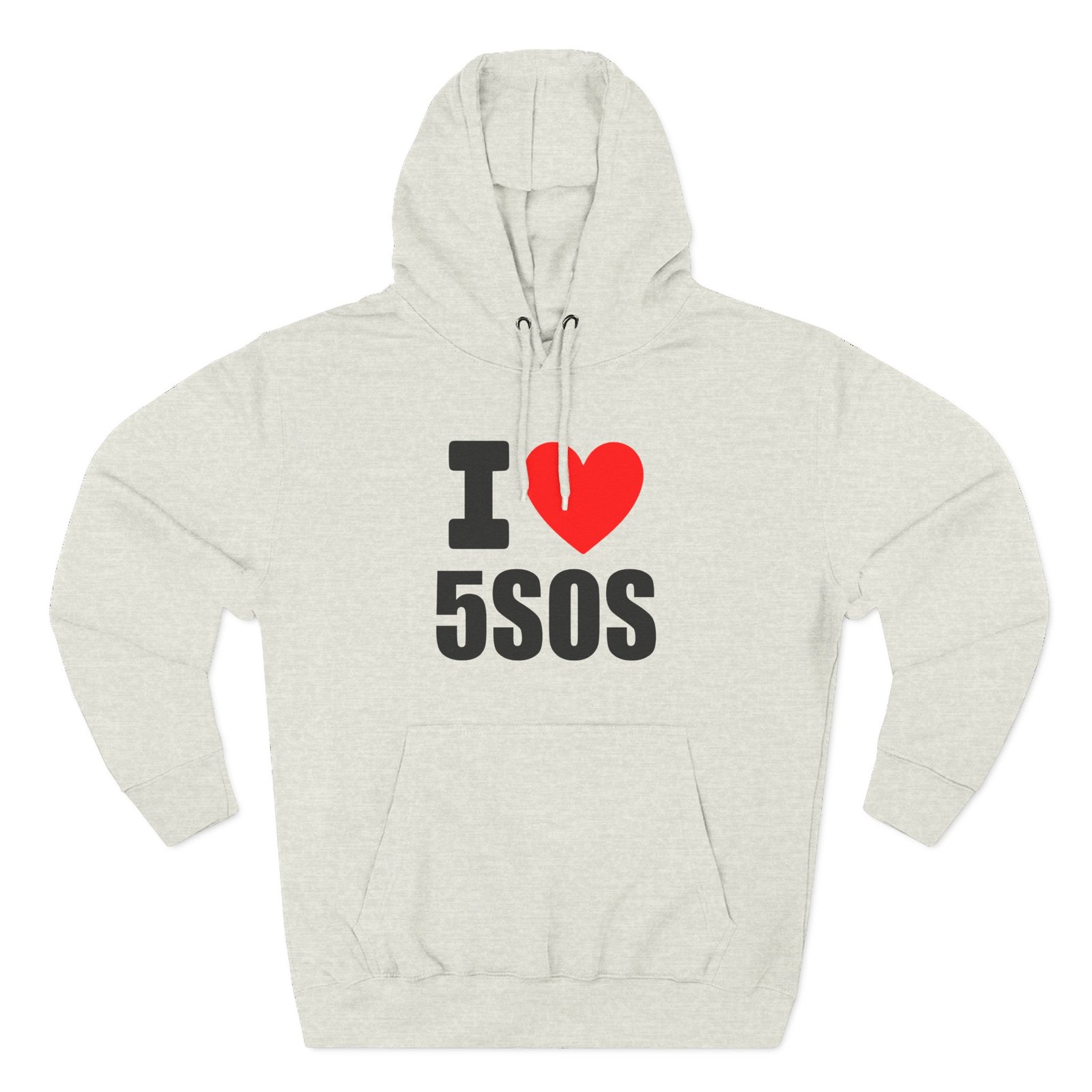 I Love 5sos Tour Three-Panel Fleece Hoodie