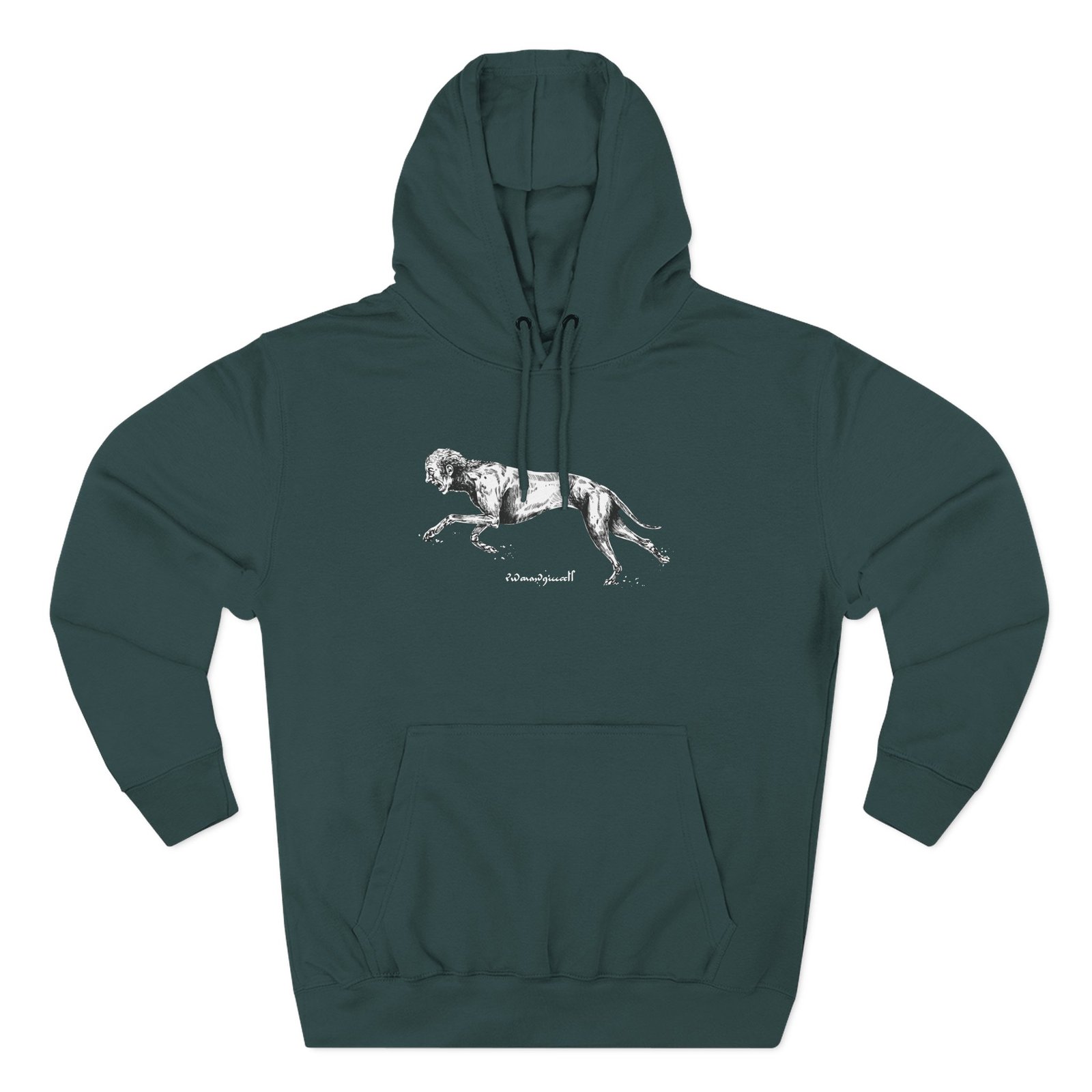 Hunt Show Down Greyhound Trait Three-Panel Fleece Hoodie