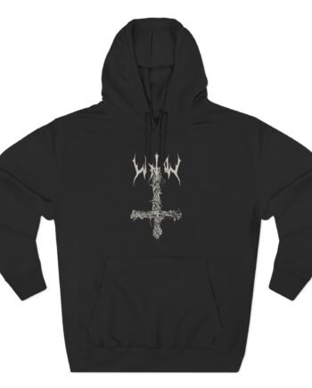 Watain Limb Crucifix Three-Panel Fleece Hoodie