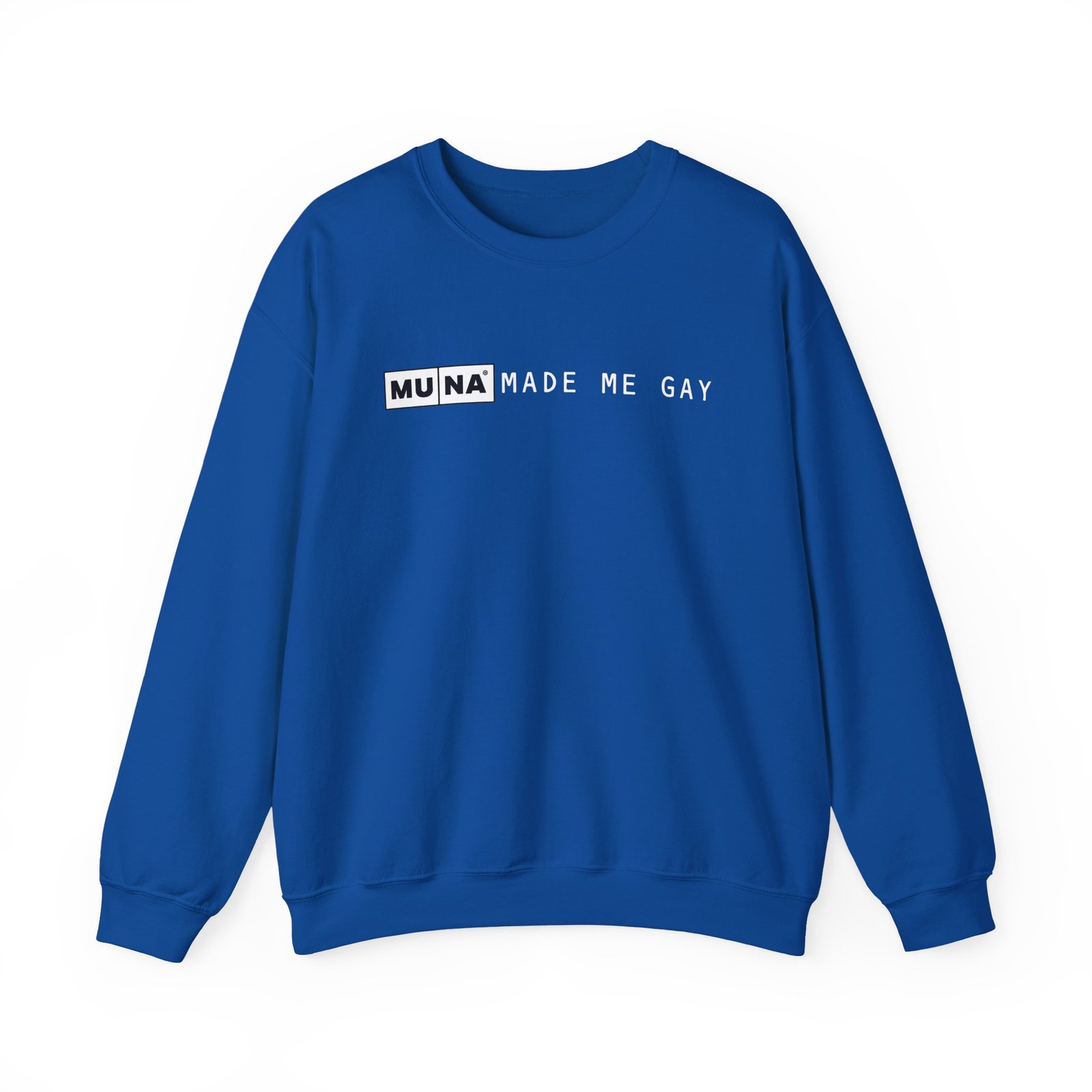 Muna Made Me Gay Unisex Heavy Blend™ Crewneck Sweatshirt