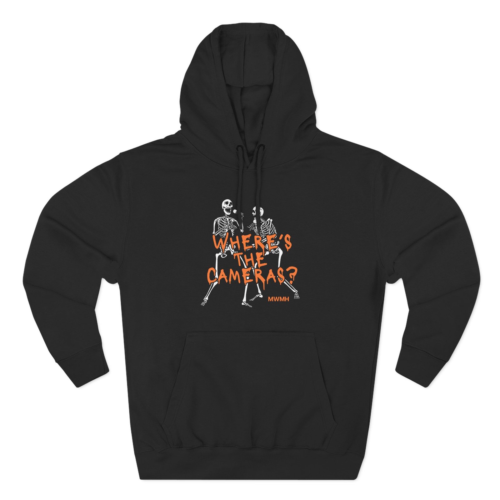 Murder With My Husband Where's the Cameras Three-Panel Fleece Hoodie