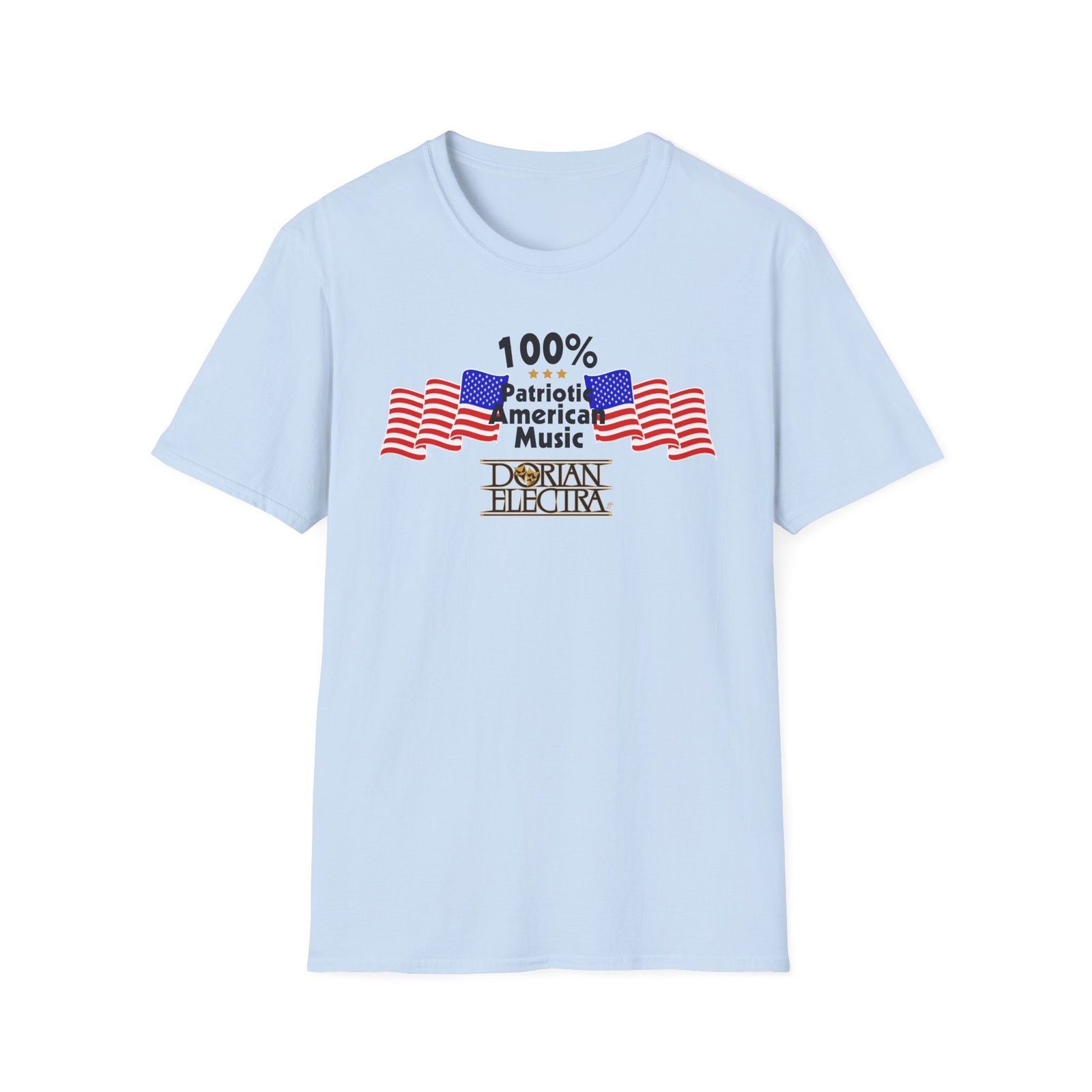 Dorian Electra Patriotic American Music Unisex Softstyle T-Shirt
