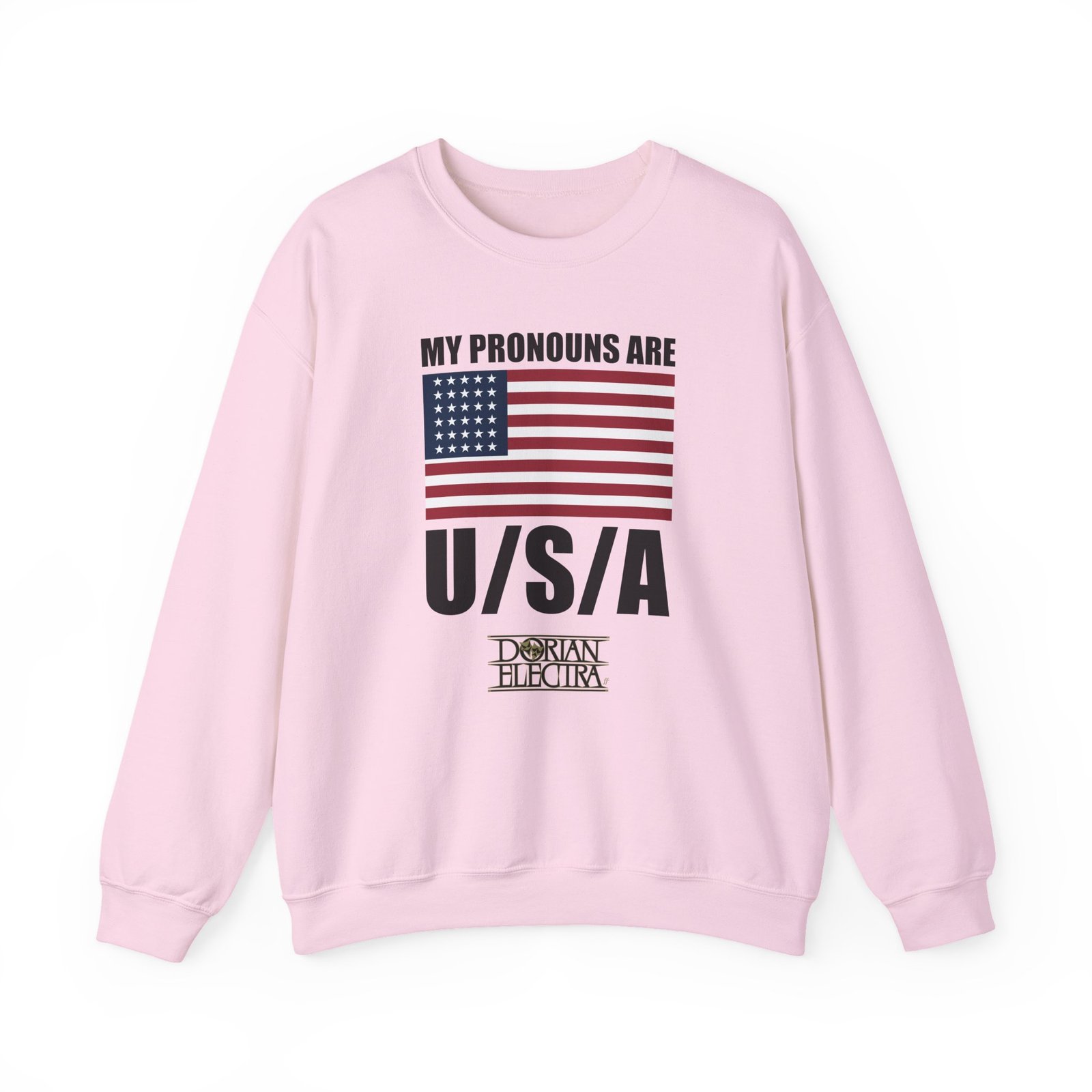 Dorian Electra My Pronouns Are Usa Unisex Heavy Blend™ Crewneck Sweatshirt