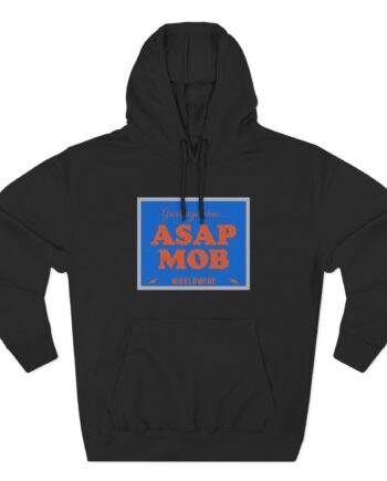 Asap a$ap Mob Worldwide Three-Panel Fleece Hoodie