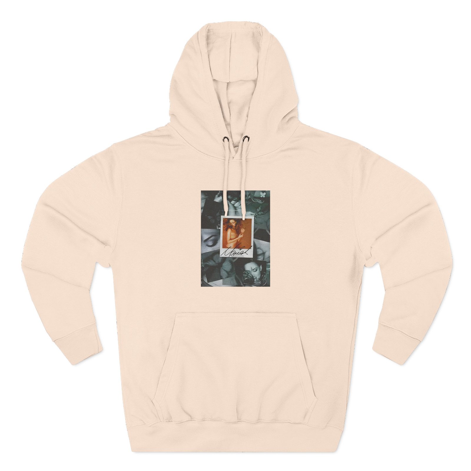 Mariah Carey Butterfly Collage Three-Panel Fleece Hoodie