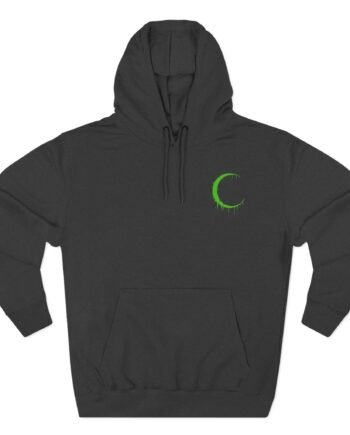 Oceano Alien Green Moon Three-Panel Fleece Hoodie