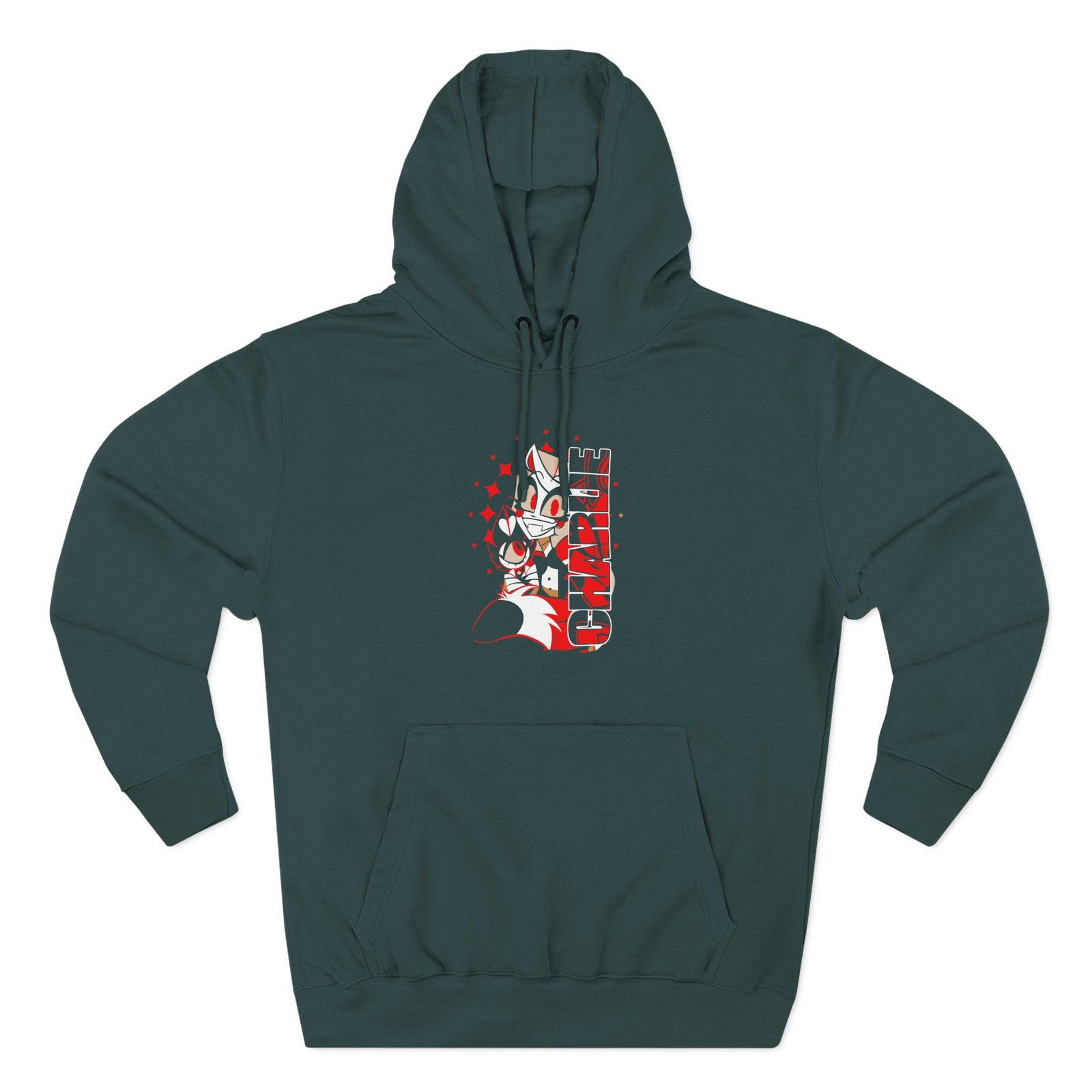 Angel Dust Alastor Three-Panel Fleece Hoodie