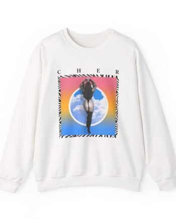 Cher in the Clouds Photo Unisex Heavy Blend™ Crewneck Sweatshirt