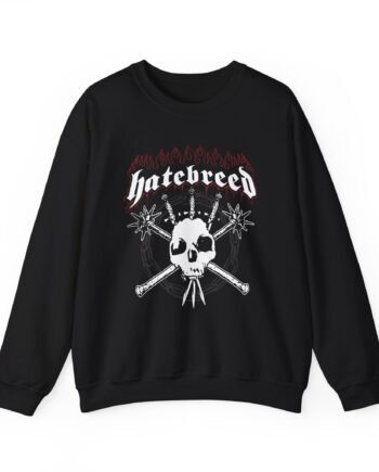 Hatebreed Flames & Skull Logo Unisex Heavy Blend™ Crewneck Sweatshirt