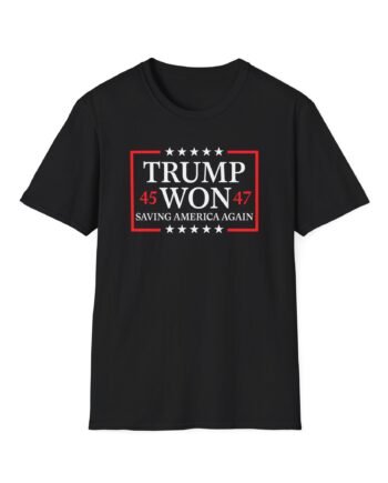 Louder With Crowder Trump Won 2024 Unisex Softstyle T-Shirt