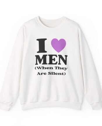 Lizzy Mcalpine I Love Men When They Are Silent Unisex Heavy Blend™ Crewneck Sweatshirt