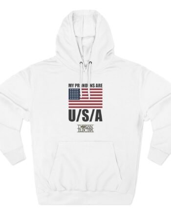 Dorian Electra My Pronouns Are Usa Three-Panel Fleece Hoodie