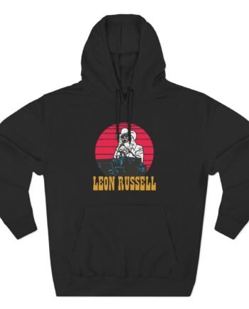 Leon Russell Piano Three-Panel Fleece Hoodie