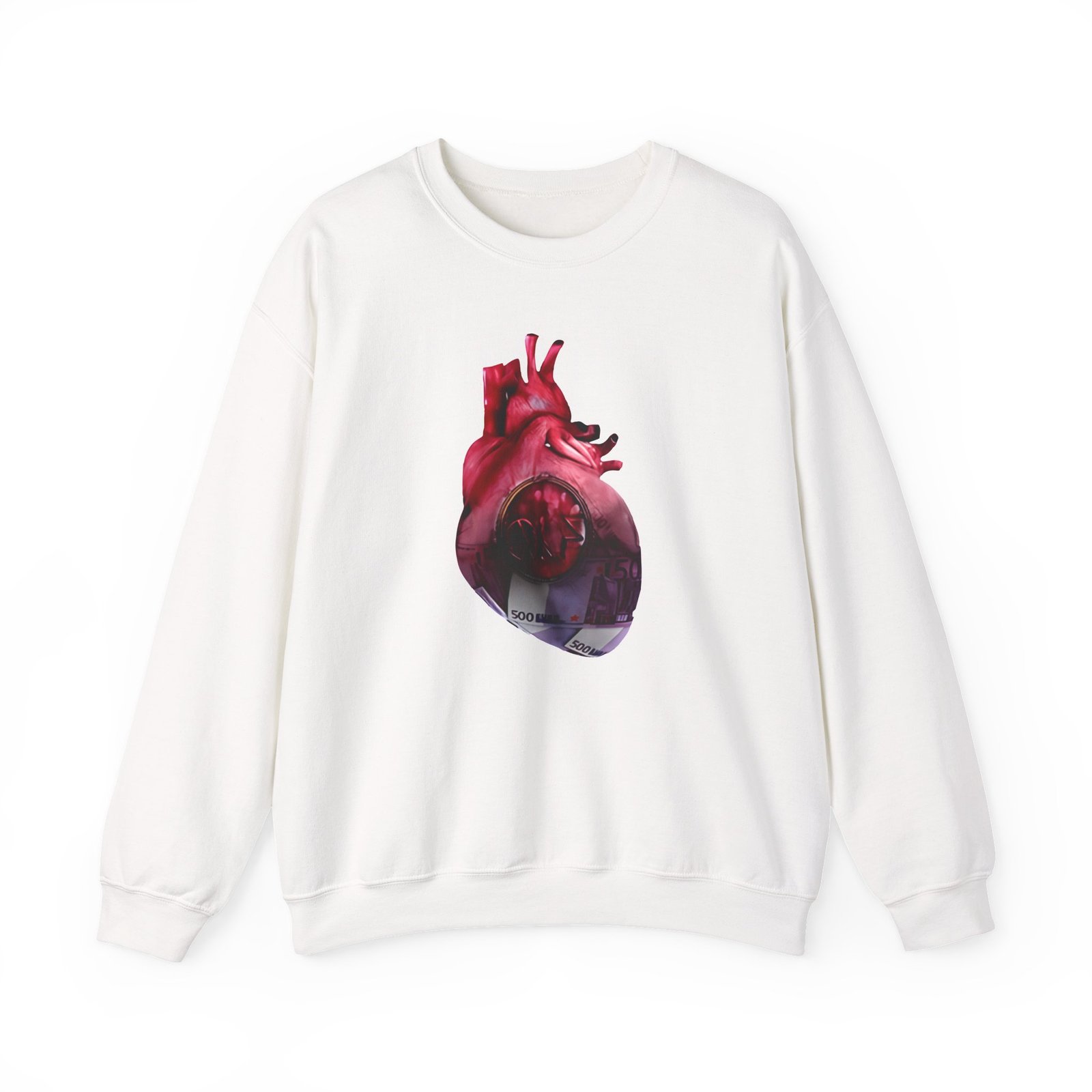 Pnl Qlf Heart Ticket 500€ Unisex Heavy Blend™ Crewneck Sweatshirt