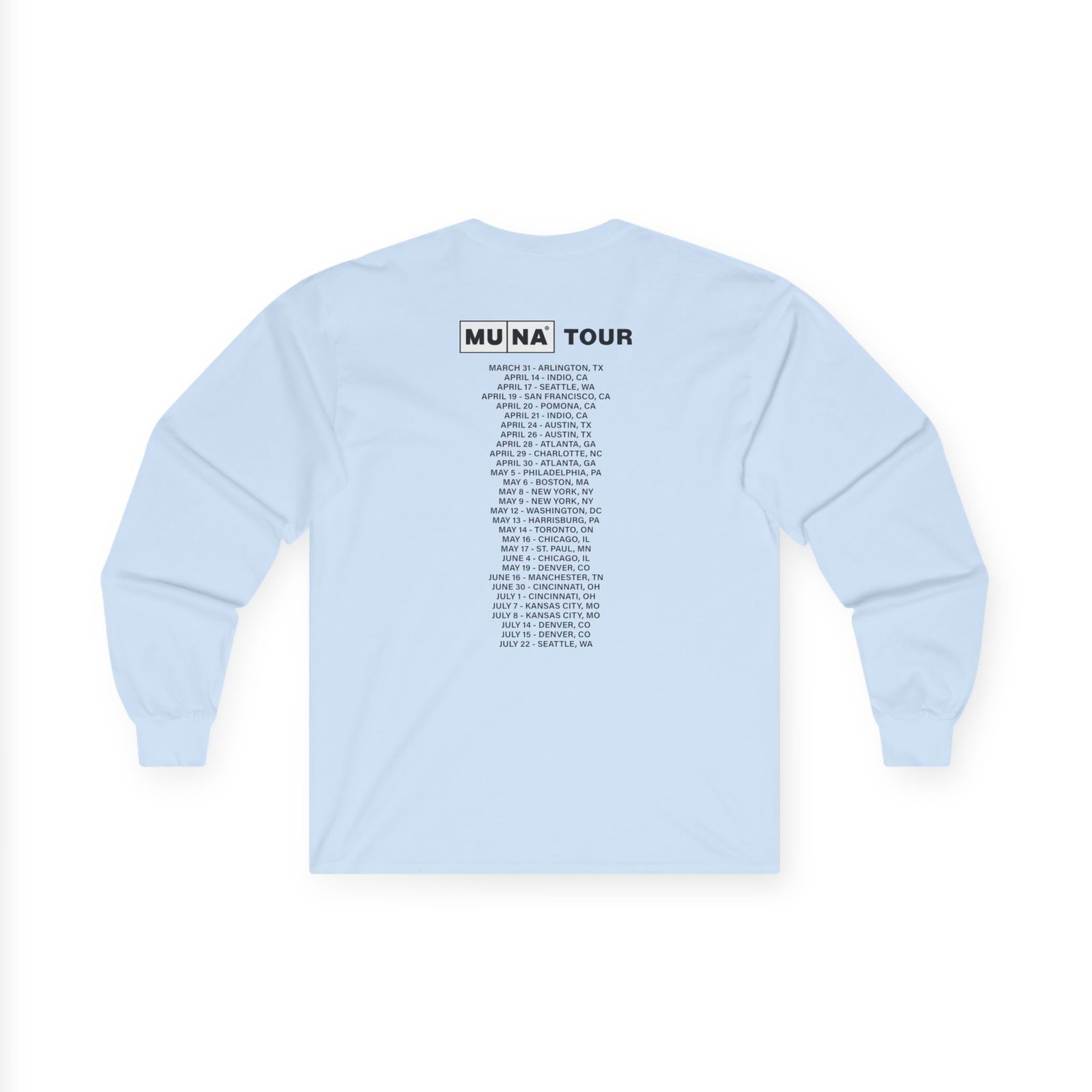 Muna Life's So Fun Tour 2023 Unisex Ultra Cotton Long Sleeve Tee