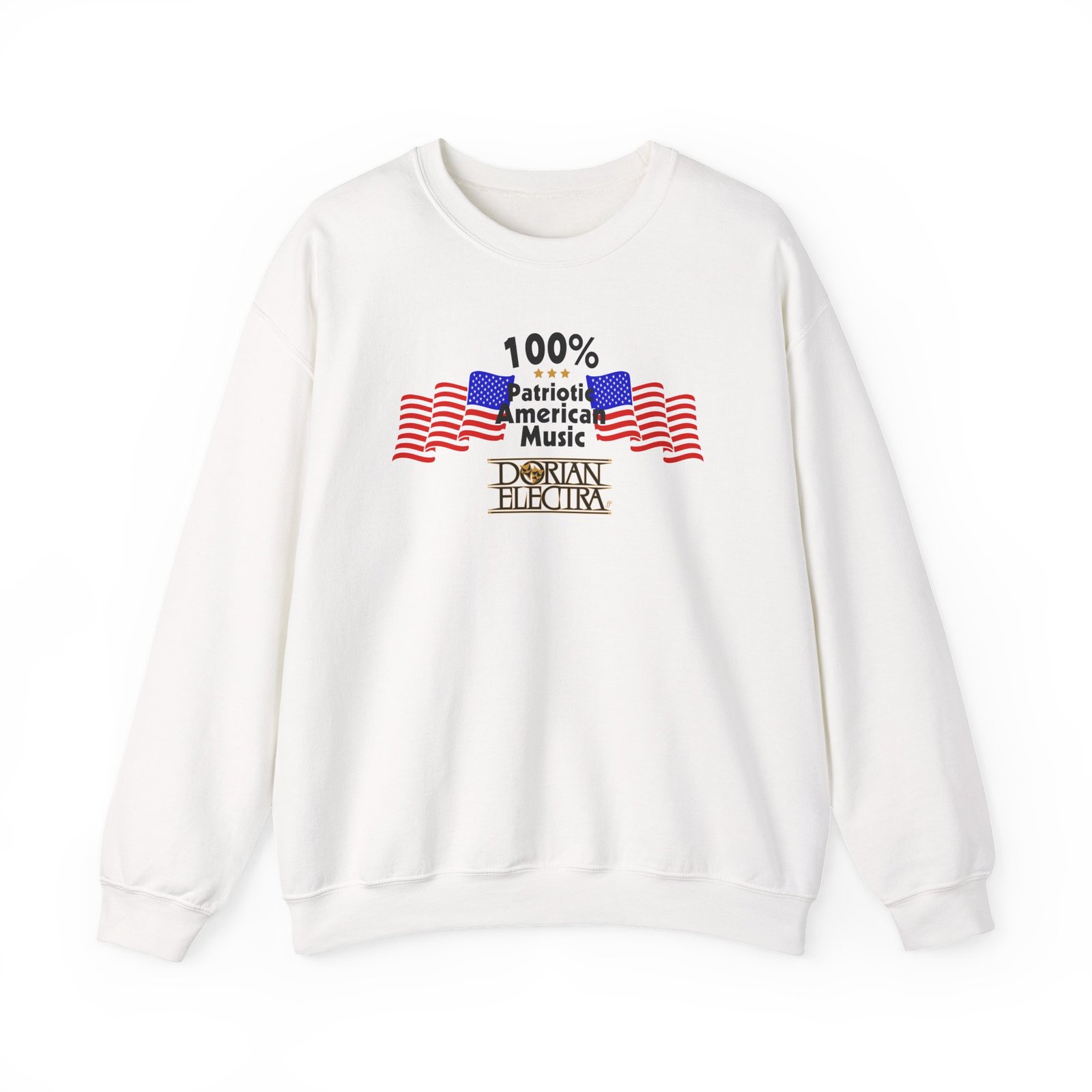 Dorian Electra Patriotic American Music Unisex Heavy Blend™ Crewneck Sweatshirt