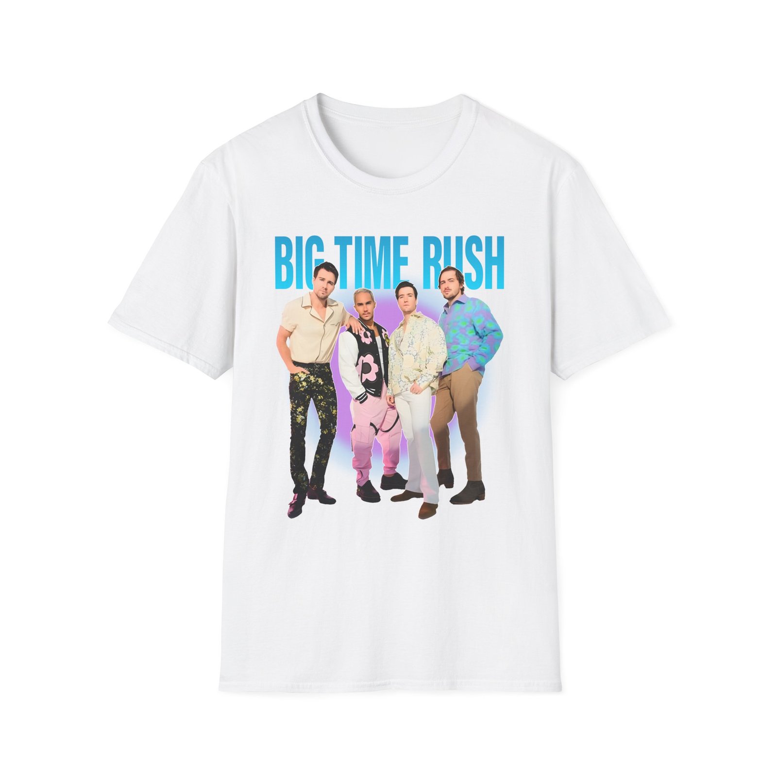 Big Time Rush Btr Portrait Unisex Softstyle T-Shirt