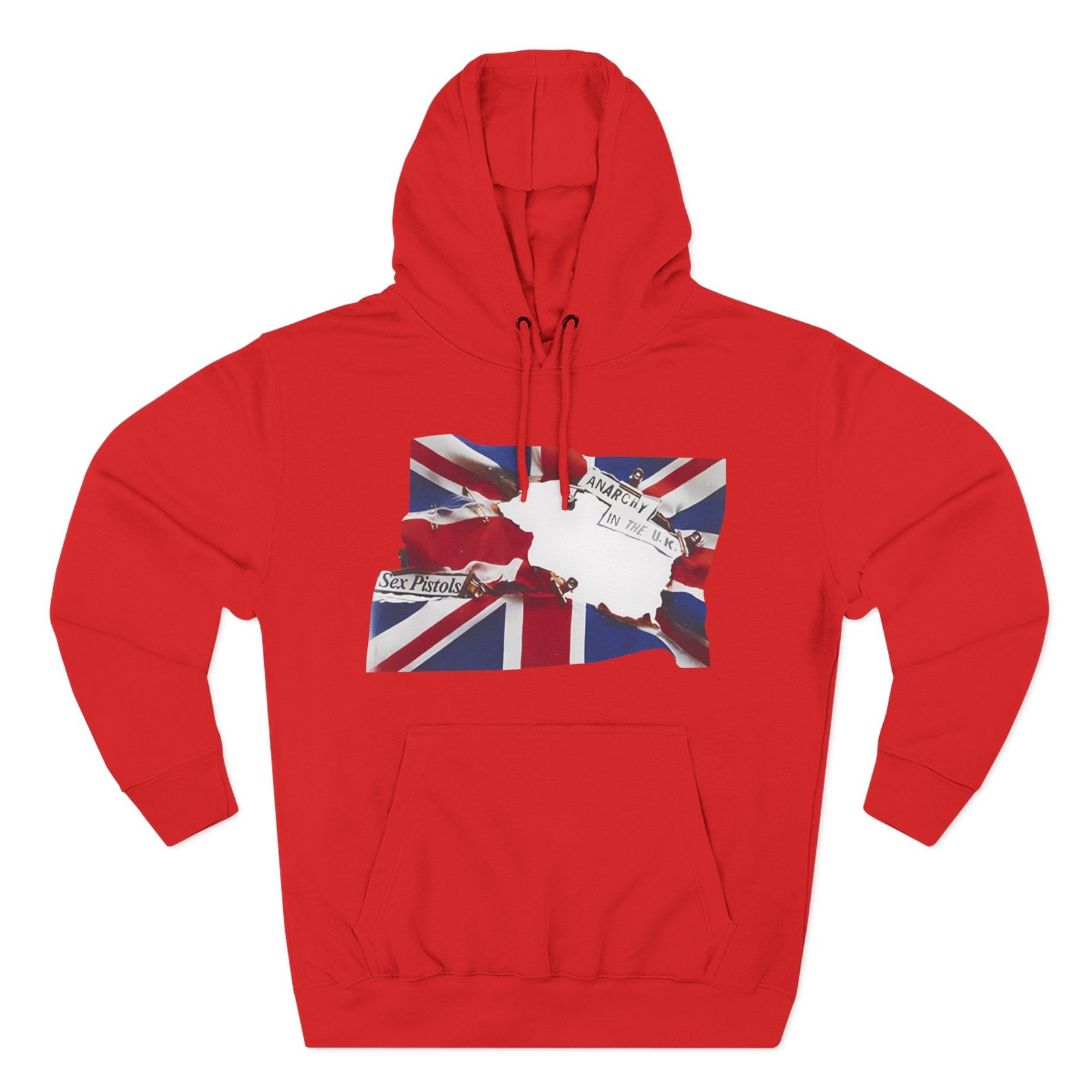 SPM Anarchy in the Uk Flag Three-Panel Fleece Hoodie