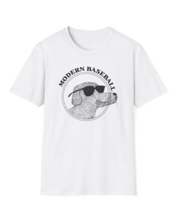Modern Baseball Realistic Dog Unisex Softstyle T-Shirt