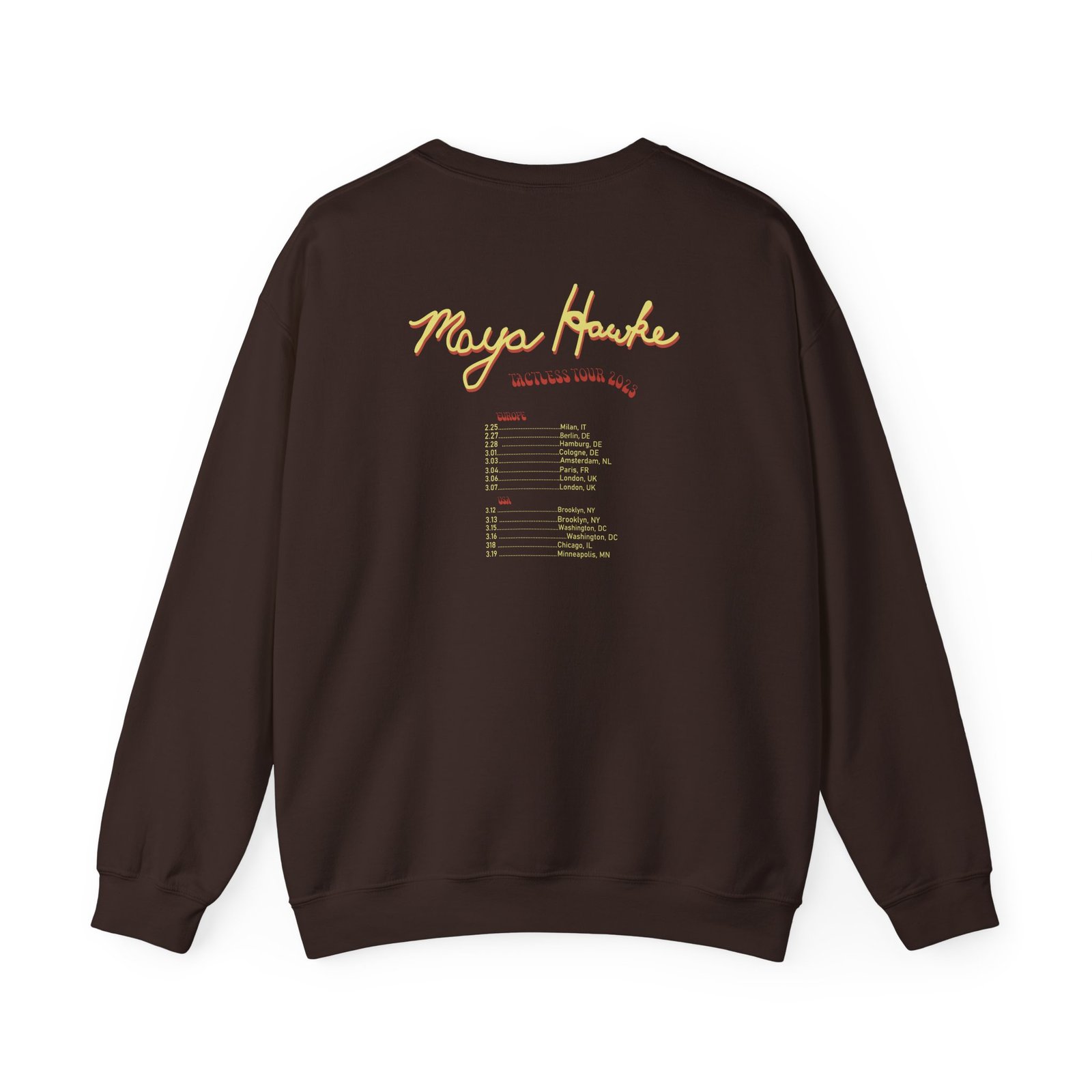 Maya Hawke Spring 2023 Tactless Tour Unisex Heavy Blend™ Crewneck Sweatshirt