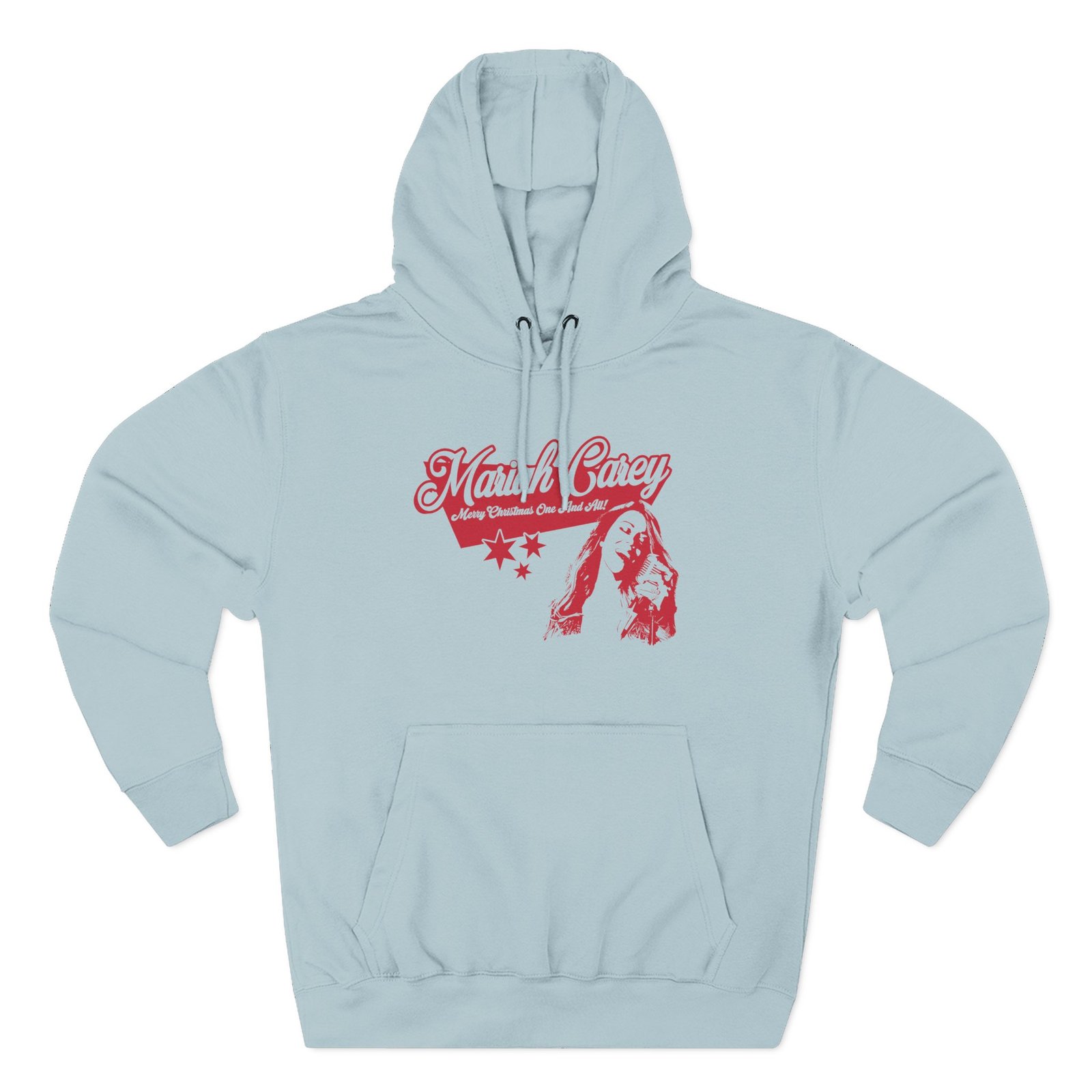 Mariah Carey Christmass Three-Panel Fleece Hoodie