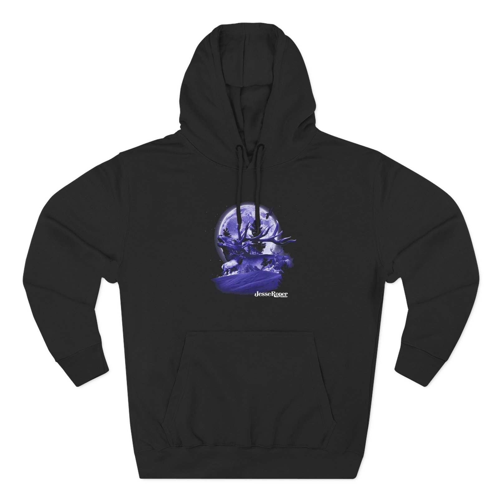 Jesse Roper Gas Station Elk Three-Panel Fleece Hoodie