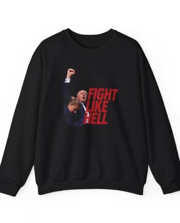 Louder With Crowder Trump Fight Like Hel Unisex Heavy Blend™ Crewneck Sweatshirt
