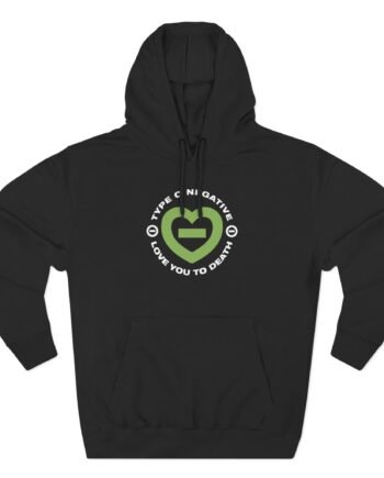 Type O Negative Love You to Death Three-Panel Fleece Hoodie