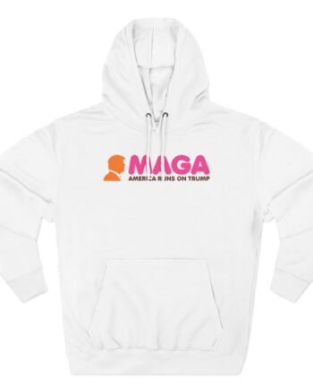 Louder With Crowder America Runs on Trump Three-Panel Fleece Hoodie