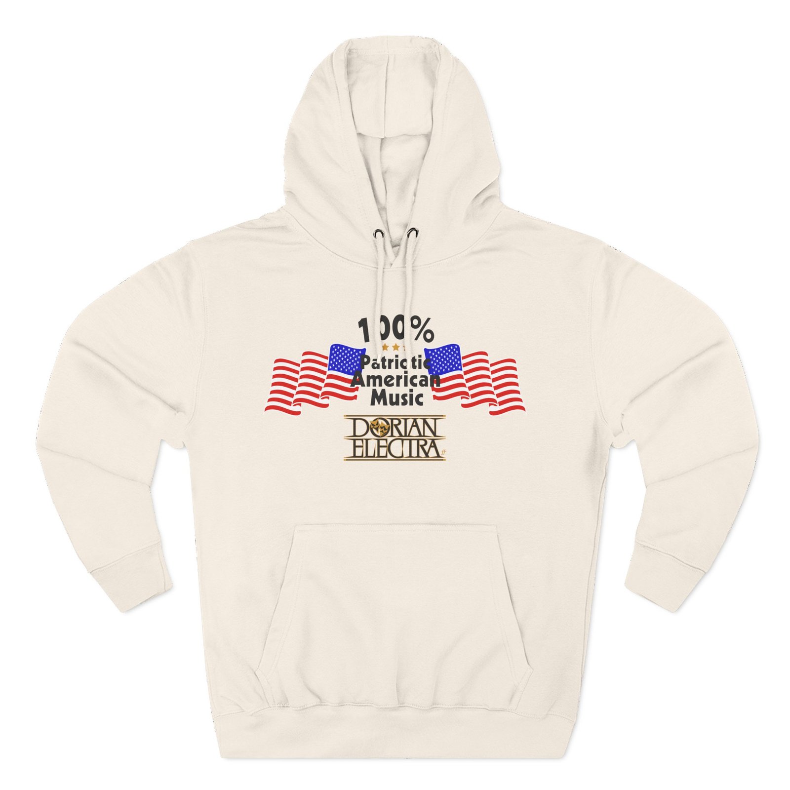 Dorian Electra Patriotic American Music Three-Panel Fleece Hoodie