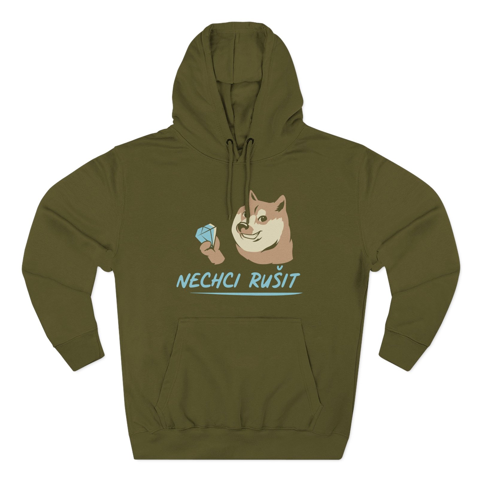 Gejmr Nechci Rusit Three-Panel Fleece Hoodie
