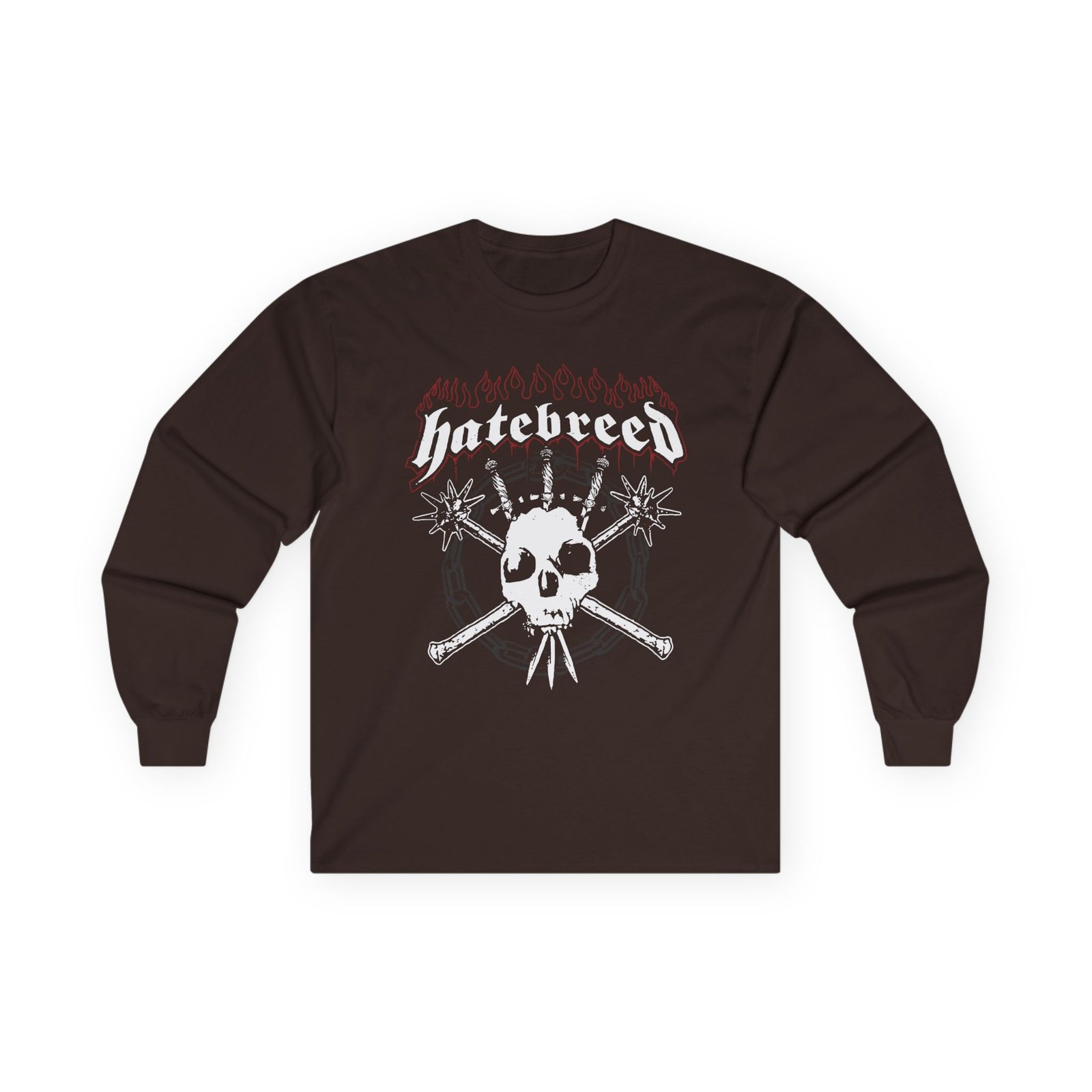 Hatebreed Flames & Skull Logo Unisex Ultra Cotton Long Sleeve Tee
