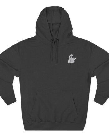 Murder With My Husband Ghosty Lavender Three-Panel Fleece Hoodie