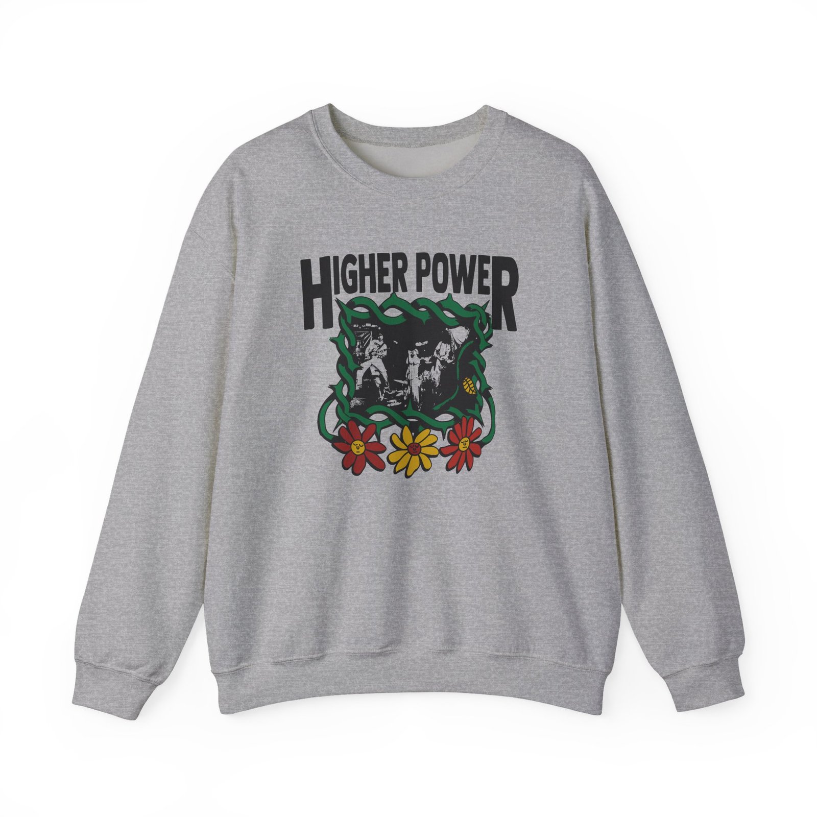 Higher Power Flowers Unisex Heavy Blend™ Crewneck Sweatshirt