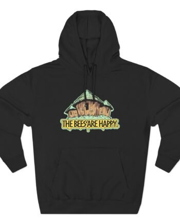 Valheim the Bees Are Happy Three-Panel Fleece Hoodie