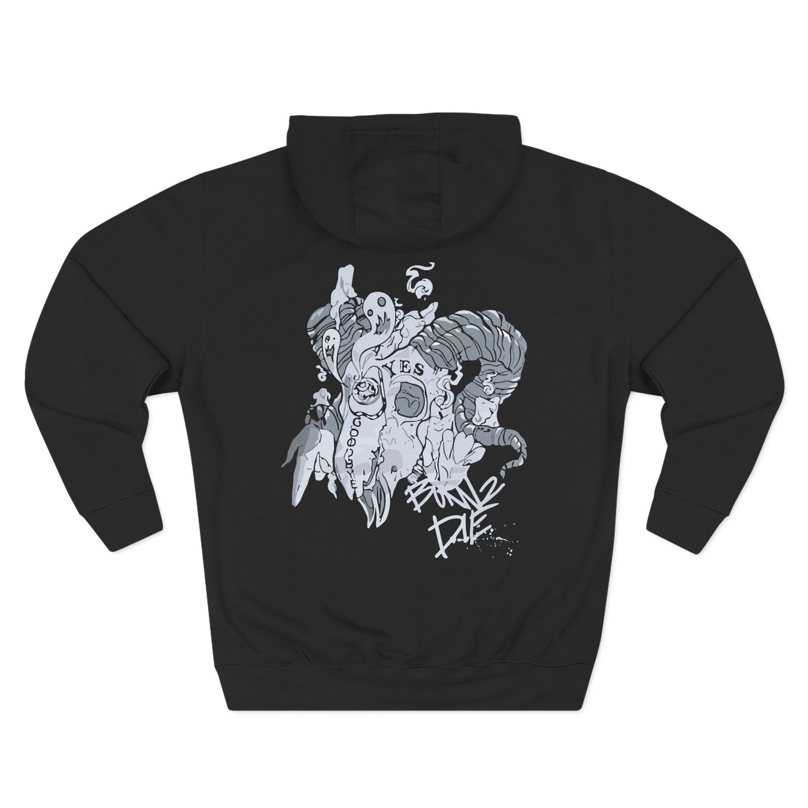 Ghastly - Born 2 Die Three-Panel Fleece Hoodie
