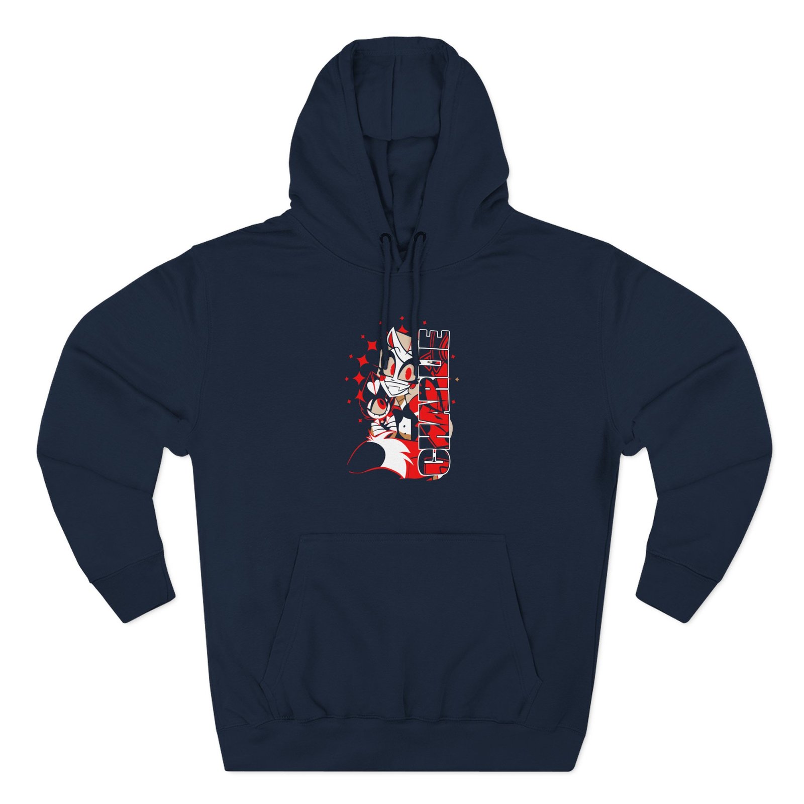 Angel Dust Alastor Three-Panel Fleece Hoodie