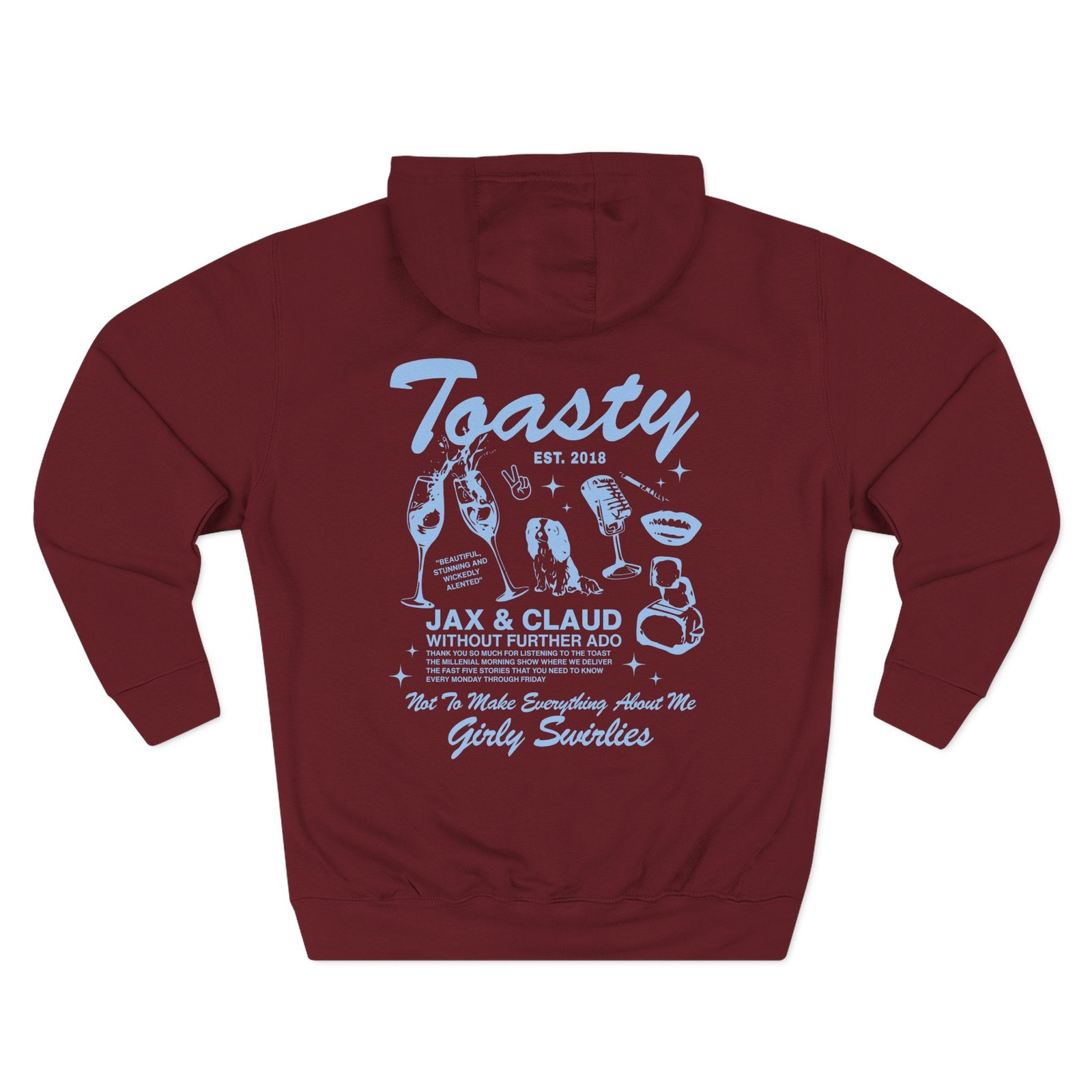 The Toast Toasty Boyfriend Three-Panel Fleece Hoodie