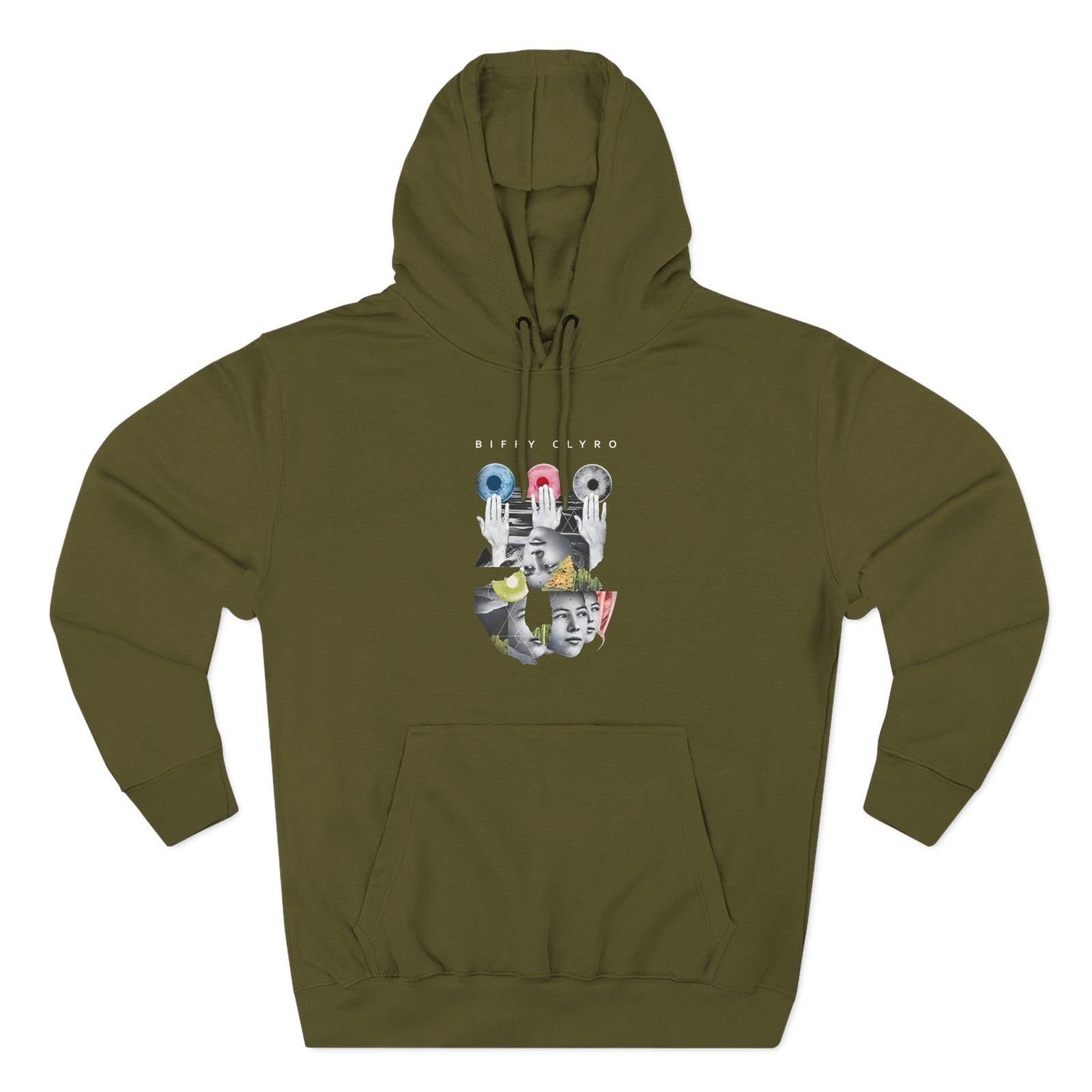 Biffy Clyro Hands Three-Panel Fleece Hoodie