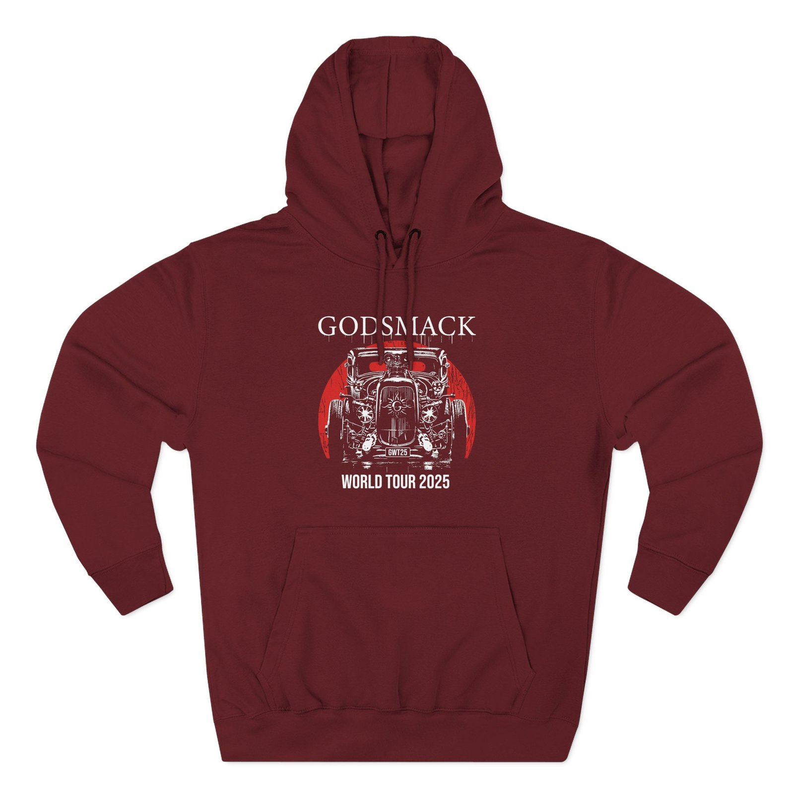 Godsmack World Tour 2025 Three-Panel Fleece Hoodie