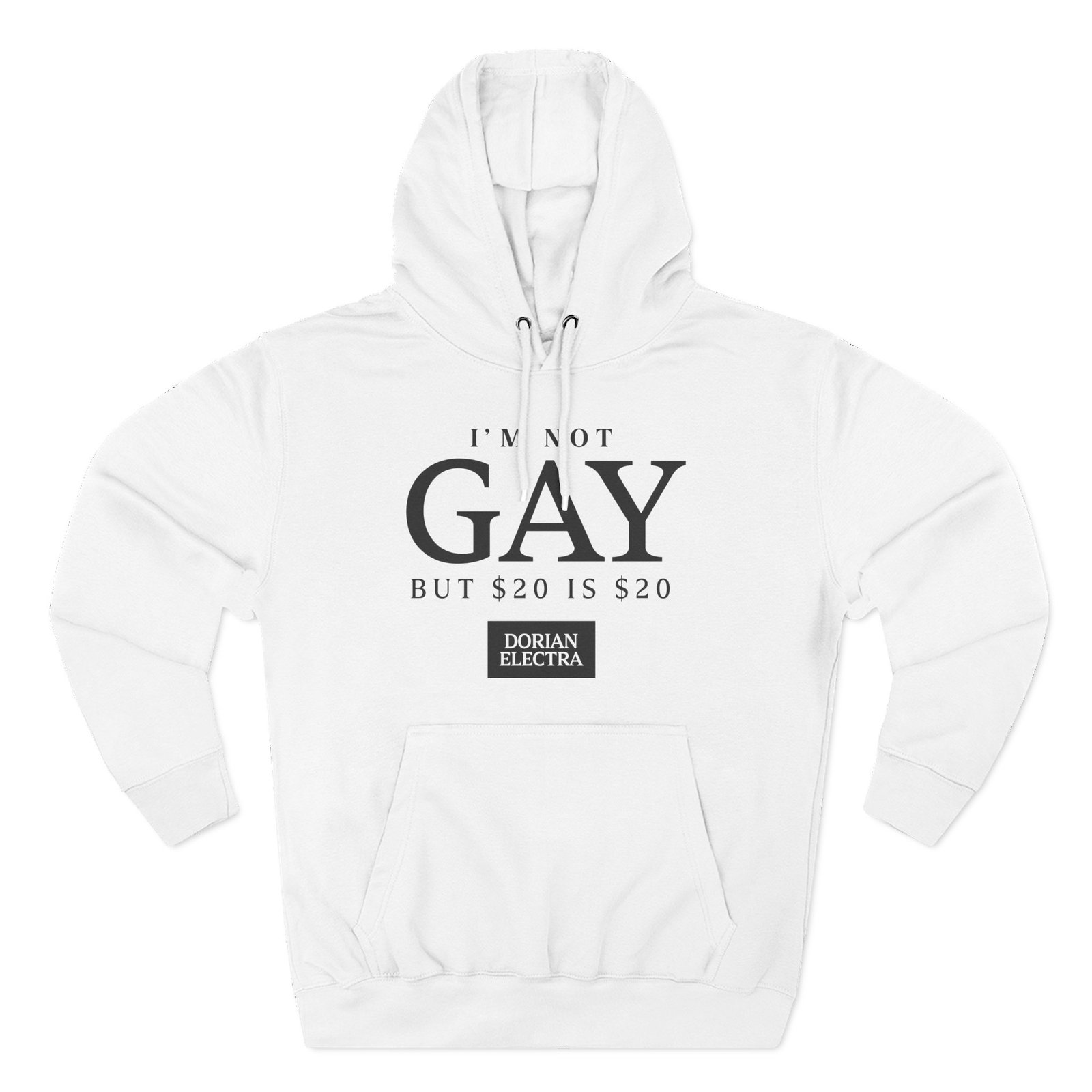 Dorian Electra I'm Not Gay Three-Panel Fleece Hoodie
