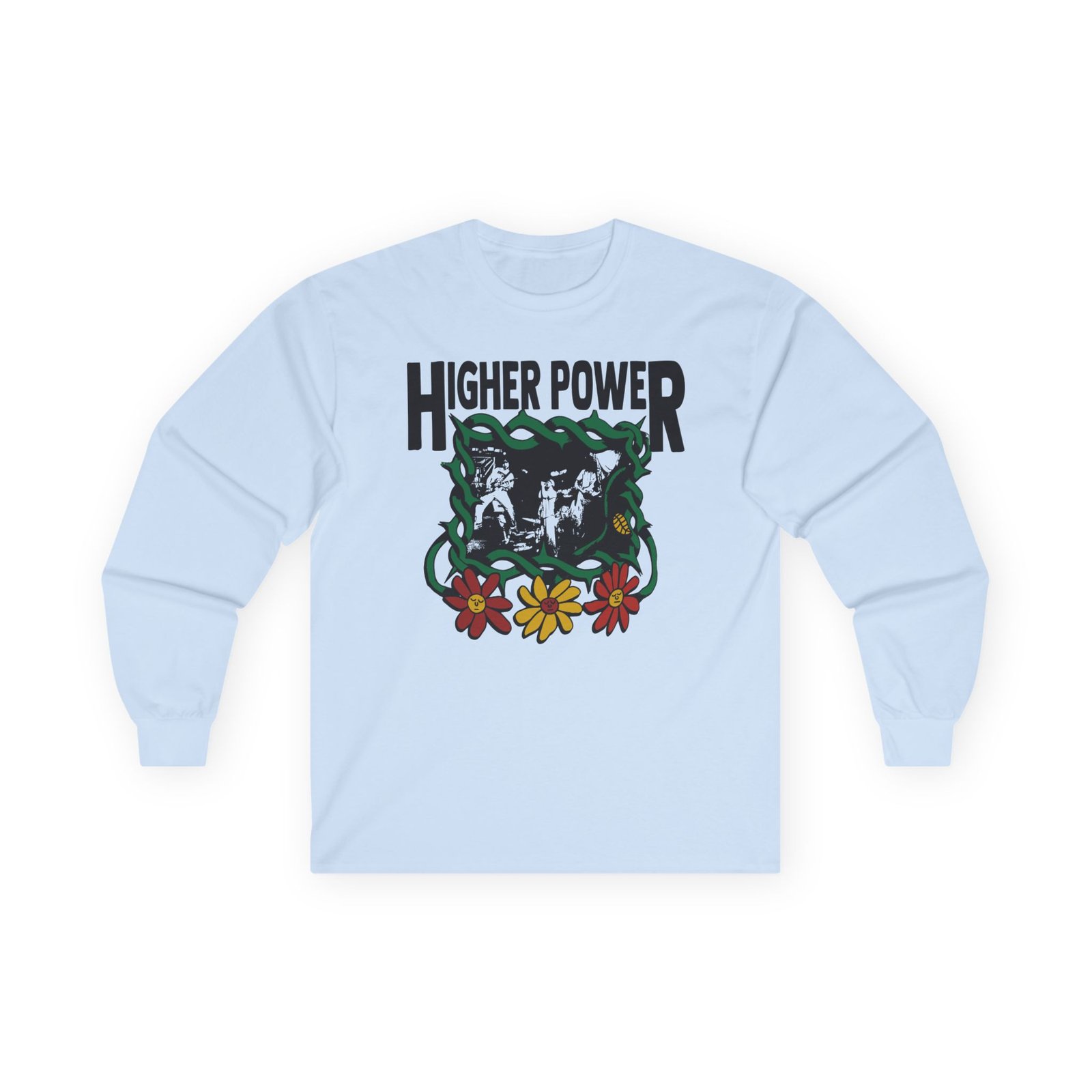 Higher Power Flowers Unisex Ultra Cotton Long Sleeve Tee