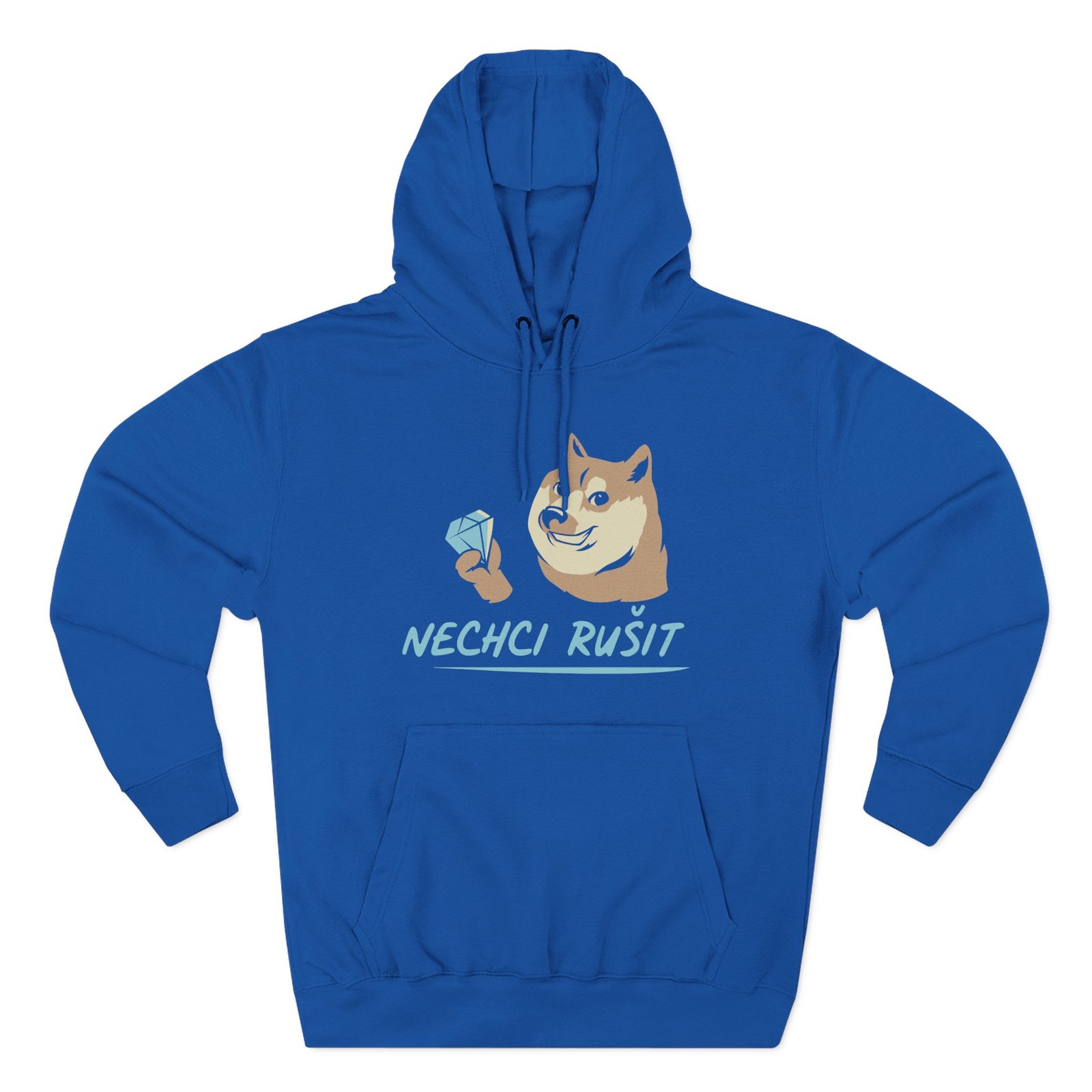 Gejmr Nechci Rusit Three-Panel Fleece Hoodie