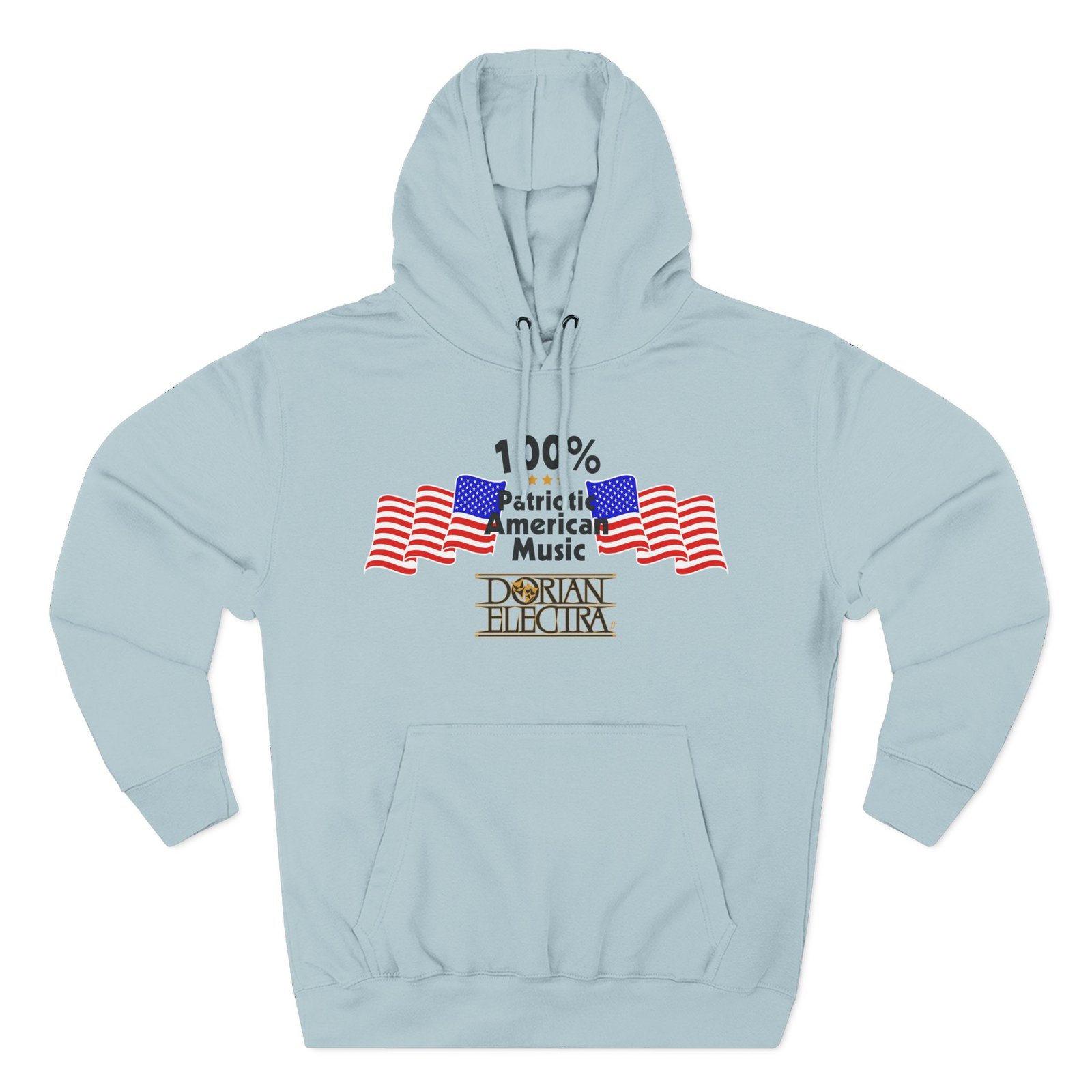 Dorian Electra Patriotic American Music Three-Panel Fleece Hoodie