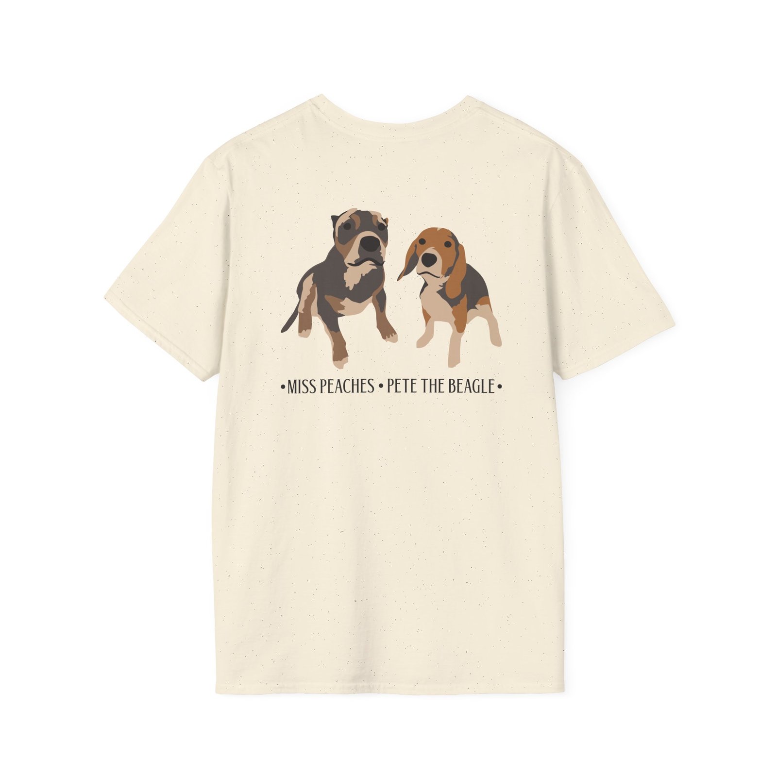 Miss Peaches & Pete the Beagle Unisex Softstyle T-Shirt