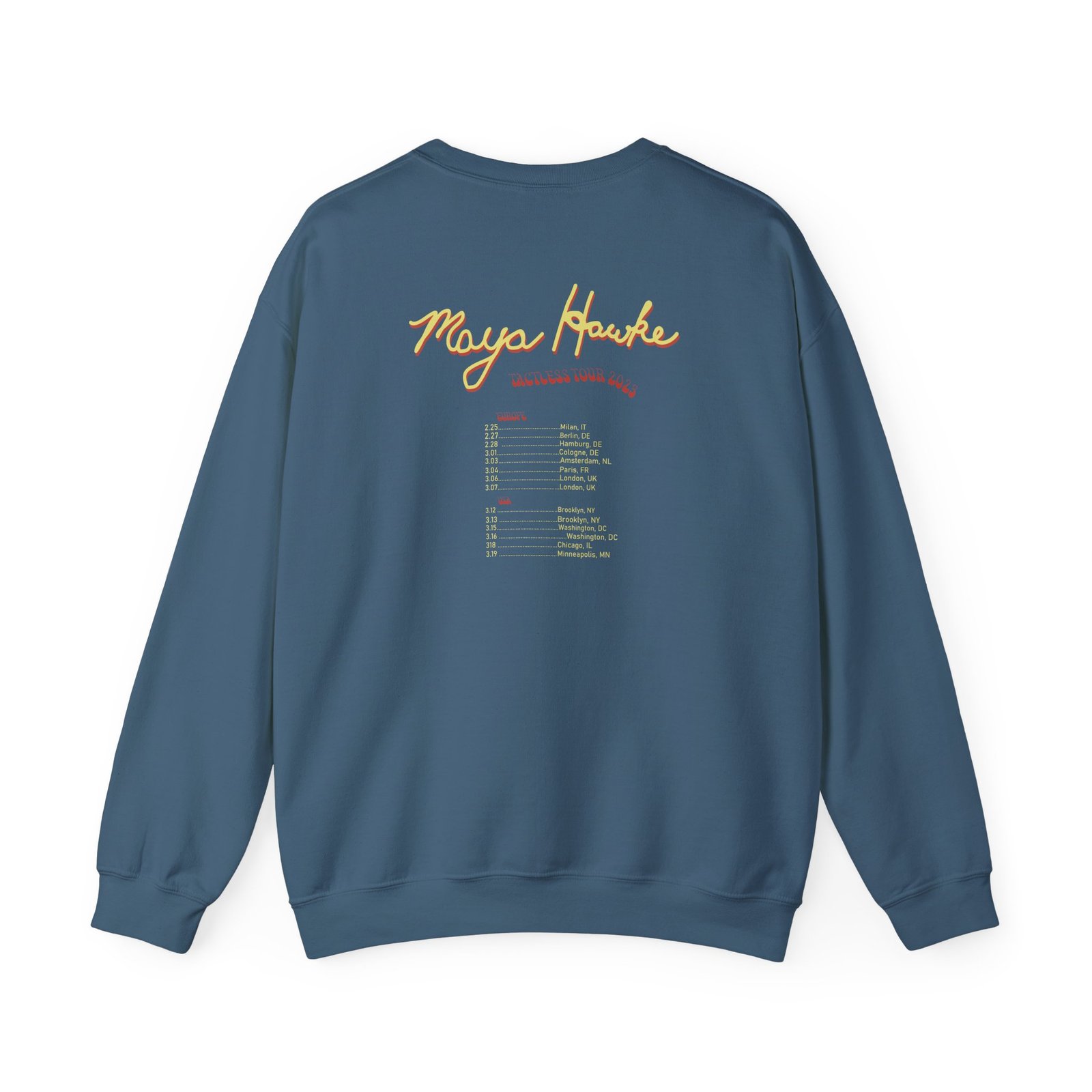 Maya Hawke Spring 2023 Tactless Tour Unisex Heavy Blend™ Crewneck Sweatshirt