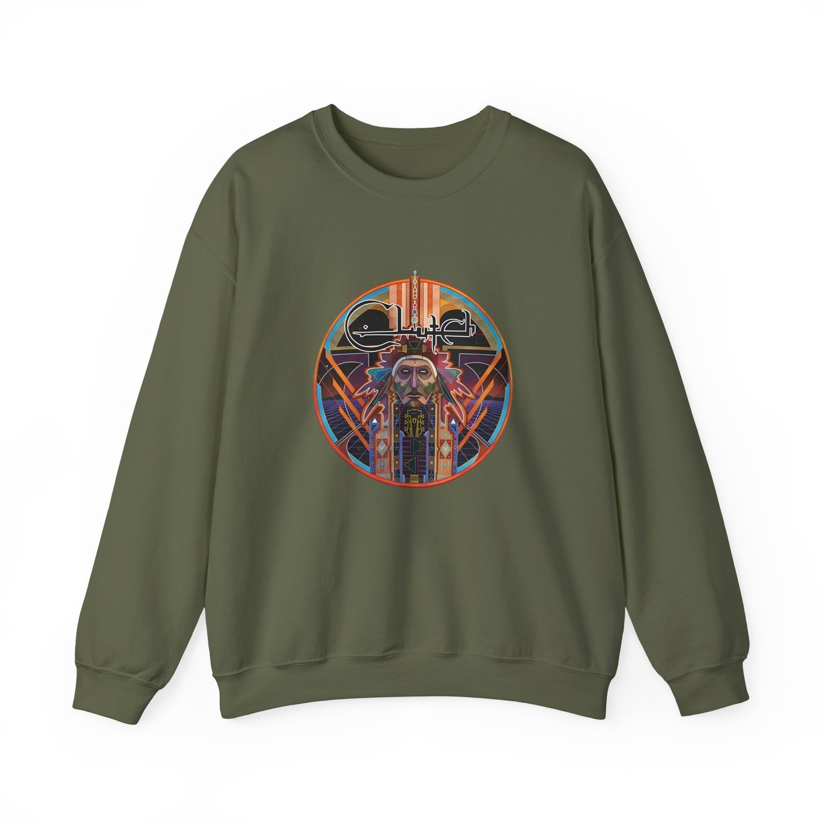 Clutch Earth Rocker Unisex Heavy Blend™ Crewneck Sweatshirt