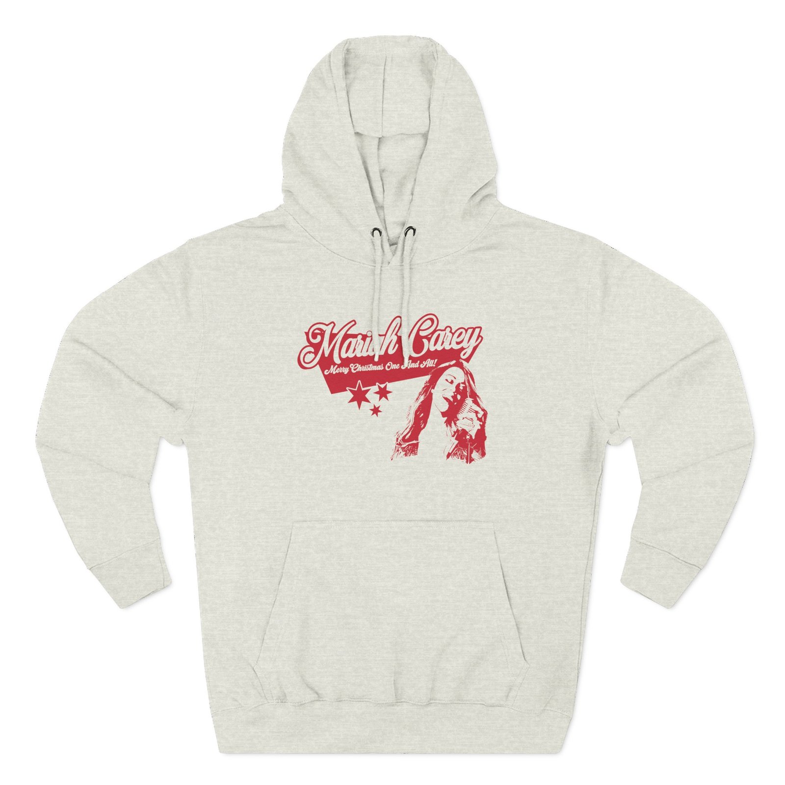 Mariah Carey Christmass Three-Panel Fleece Hoodie