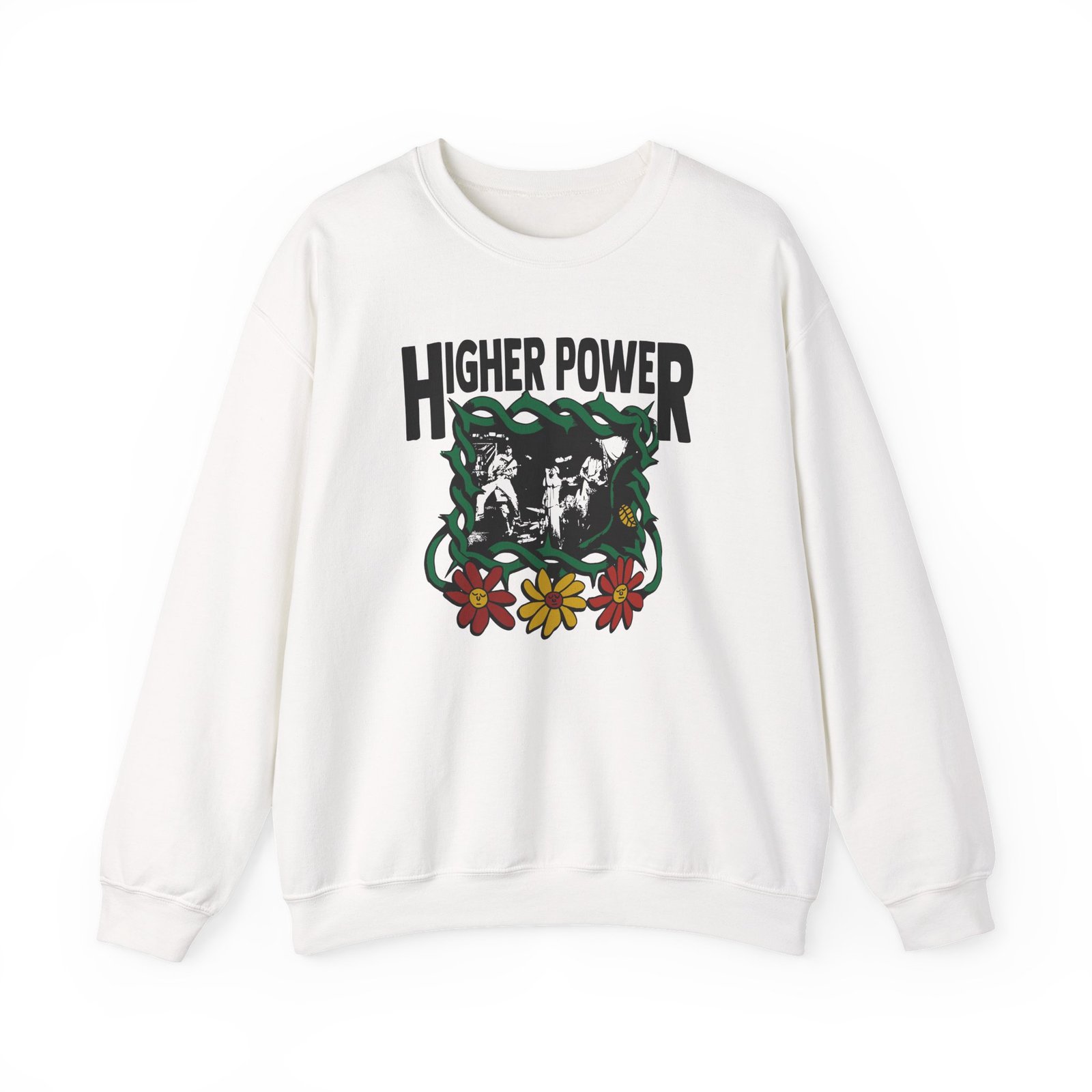 Higher Power Flowers Unisex Heavy Blend™ Crewneck Sweatshirt